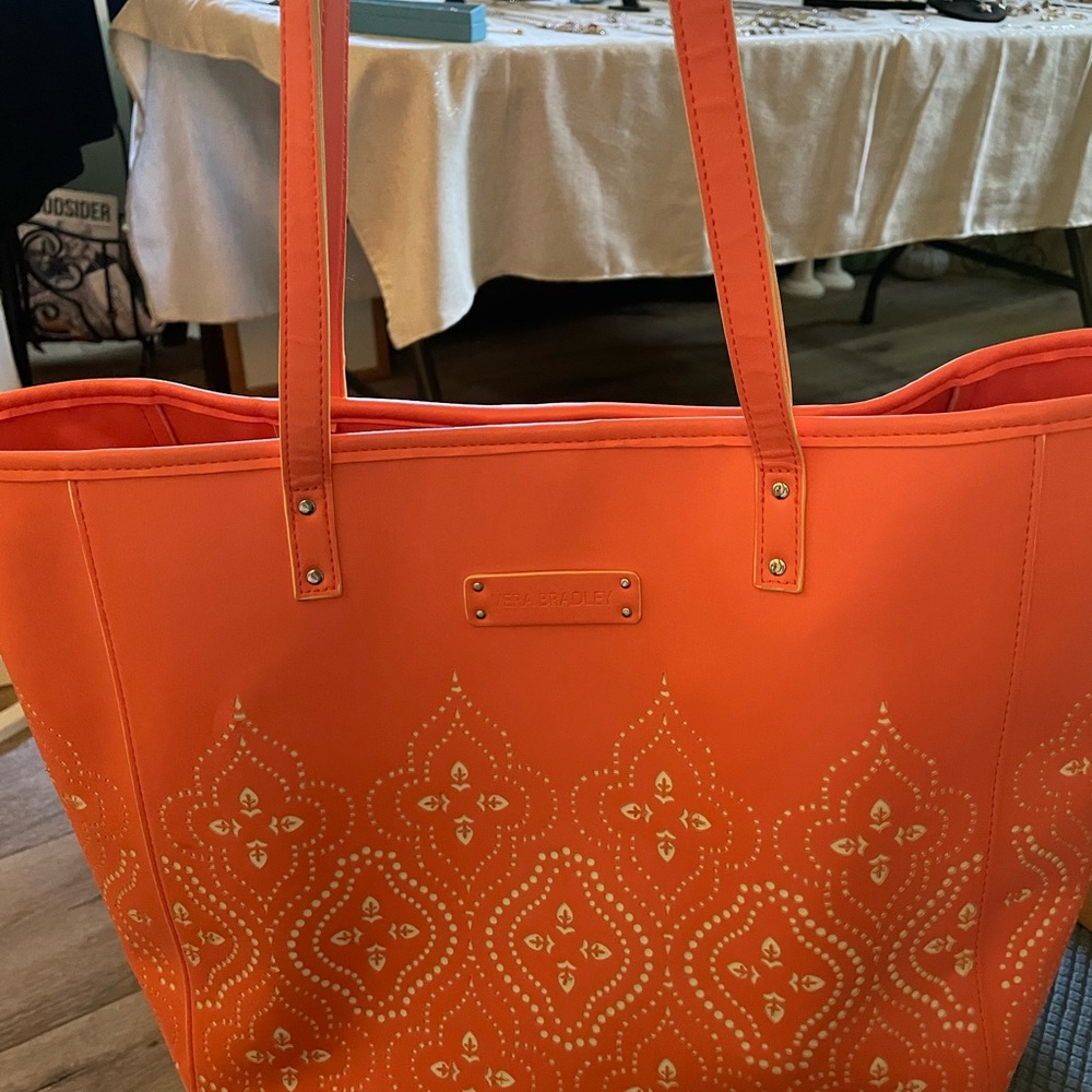 Vera Bradley Peachy/Orange Tote Bag